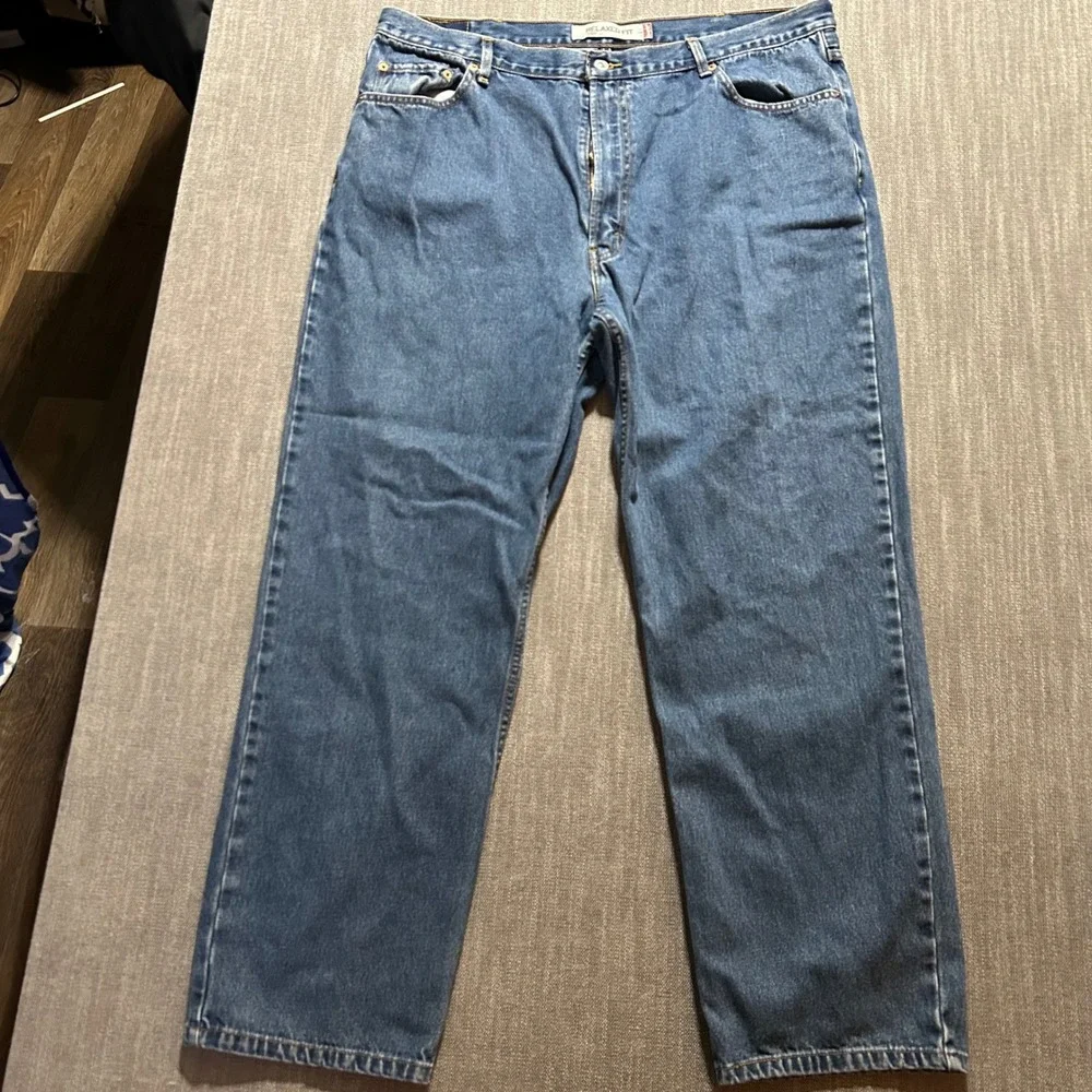Levis 550 Relaxed Fit Mens Jeans Blue‎ Denim W44 L32 Medium Wash 100% Cotton